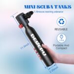 Scuba Diving Tank,0.5L Constant Pressure Mini Scuba Tank,Dive Tanks with On-Off Valve,5-10 Minutes Underwater Capability,Portable Mini Scuba Tanks,Scuba Diving Tanks with Pump