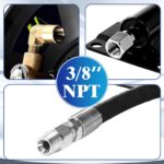 M MINGLE Pressure Washer Hose Reel 100ft with Swivel Arm