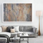 Globe Floor Lamp,2-Tone Wood Toned Base,White Fabric Shade,Socket Rotary Switch