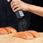 HexClad HexMill Pepper Grinder,Professional Grade Heavy Duty,Refillable,Aluminum Matte Black