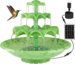 3 Tier DIY Solar Fountain with 24-Hours Working and Lights