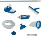 3000 GPH Above Ground Pool Sand Filter Pump w/ Deluxe Pool Maintenance Kit