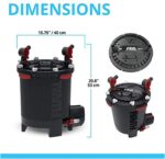 High Performance Aquarium Filter,Canister Filter for Aquariums up to 400 Gal.
