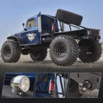 RocHobby Atlas 1/10 RC Crawler,4WD 2.4Ghz RC Rock Truck Off Road,Hobby RC Car Indoor&Outdoor 2 in 1,RC Vehicles for Adults Need to Complete with Battery,Yellow