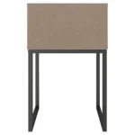 Grace 20 Inch Modern Nightstand,Metal Base,1 Drawer,Whitewashed Wood By Casagear Home