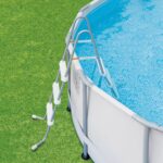 Elite 14 x 42 Premium Frame Above Ground Swimming Pool with Filter Pump System And Deluxe Accessory Set