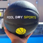All-In-One Pool Basketball Hoop ?C Includes Composite Basketball,Air Pump,& Tools ?C Matte Black Heavy Duty Set ?C Adjustable Poolside Basketball Goal ?C Made for Kids,Teens,& Adults