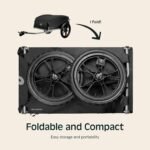 Retrospec Cargo Bike Trailer with Folding Frame & Weather Resistant Fabric