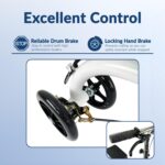 Hybrid - Most Compact All Terrain Knee Scooter for Adults for Foot Surgery Heavy Duty Knee Walker for Broken Ankle Foot Injuries Recovery Leg Scooter Best Knee Crutch Alternative (Green)