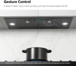 30 inch Built-in/Insert Range Hood 900 CFM,Ducted/Ductless Convertible Duct,Stainless Steel Kitchen Vent Hood with 4 Speed Gesture Sensing&Touch Control Panel(IKB01-30)