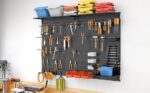 WALMANN 113PCS Pegboard Wall Organizer Kit with Pegboard Hooks with Hooks(Black)