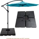 C-Hopetree 356 lb Heavy Duty Base Weights Stand 4 Piece Set