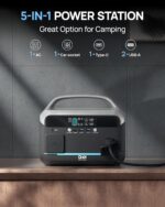 DaranEner Portable Power Station 300W. 268.8Wh (600W Surge) LiFePo4 Solar Generator