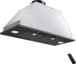 30 inch Built-in/Insert Range Hood 900 CFM,Ducted/Ductless Convertible Duct,Stainless Steel Kitchen Vent Hood with 4 Speed Gesture Sensing&Touch Control Panel(IKB01-30)