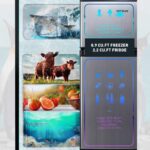 g Mini Fridge with Freezer,3.1 Cu.Ft Small Refrigerator,Compact Refrigerator with LED Light,2 doors,Mini Fridge for Bedroom,Office,Dorm,RV,Garage,Stainless Steel Sliver -HPVFR310