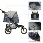 VIAGDO Premium Heavy Duty Pet Stroller for Small Medium Dogs & Cats
