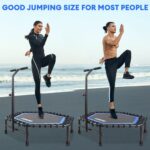 ONETWOFIT Rebounder Trampoline Silent Mini Trampoline