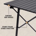 PORTAL Camping Table Portable Foldable with Adjustable Legs