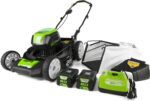 21Inch 80V Lawn Mower,2 2Ah Batteries and Charger Included GLM801601