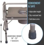 DMI Portable Toilet with Handles,Holds up to 500 Pounds