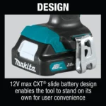 Makita 12V max CXT Lithium?Ion Cordless 3/8 Inch Driver?Drill Kit 2.0Ah Factory Serviced