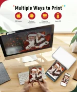 Liene 4x6'' Photo Printer,100 Sheets,Full-Color Photo,for iPhone Android