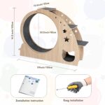 CYlively 41.3" High Large Cat Wheels for Indoor Cats with Silent Wheel