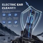 Upwayde Water Powered Ear Cleaner with 6 Reusable Replacement Tips and 3 Water Pressure Modes