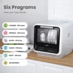 COMFEE' Mini Dishwasher Countertop with 5L Water Tank