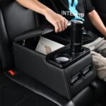 Coverado Car Center Console,Universal Rear Bench Seat Consoles Truck Seat Organizer and Storage