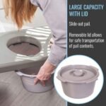 DMI Portable Toilet with Handles,Holds up to 500 Pounds