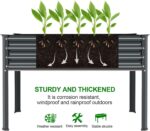 Land Guard Galvanized Raised Garden Bed with Drainage Holes