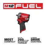 M12 FUEL 12V Lithium-Ion Brushless Cordless Stubby 3/8 in. Impact Wrench (Tool-Only) 2554-20