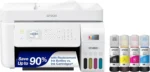 ET-4800 Wireless All-in-One Cartridge-Free Supertank Printer with Scanner,Copier,Fax,ADF and Ethernet ?C Ideal-for Your Home Office,White