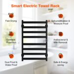 Colliford Towel Warmer,8 Bars Towel Heater Rack for Bathroom