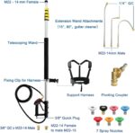 Janz Aluminum Telescoping Pressure Washer Wand with 2 Pressure Washer Extension Wands