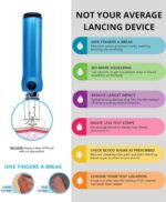 Genteel No Prick Pain Vacuum Lancing Device for Diabetes Testing