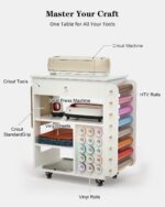 Vdamu Rolling Craft Cart and Storage Table for Cricut