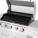 Royal Gourmet GA5404S Deluxe Stainless Steel 5-Burner Gas Grill with Rotisserie Kit,Sear Burner,and Side Burner,64,000 BTU Cabinet Style Gas Grill,Silver