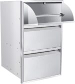 LEIDIC Outdoor Kitchen Combo Drawer Stainless Steel BBQ Drawer Works