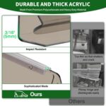 Cartalia Golf Cart Foldable Windshield with 3/4" Front Struts Tube