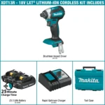 Makita 18 Volt LXT Brushless Cordless Impact Driver Kit Factory Serviced