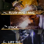 TOOLIOM 200M 3 in 1 Flux MIG Welder 110 / 220V Dual Voltage