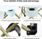 Camping Folding Table and Chairs Set,Aluminum Egg Roll Table with Easy Carrying Bag for Indoor,Outdoor,Camping,Picnic,Backyard,Set 5 Piece and Camping Table for 4 Person,White.