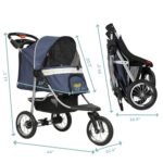 VIAGDO Premium Heavy Duty Pet Stroller for Small Medium Dogs & Cats