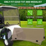 Cartalia Golf Cart Foldable Windshield with 3/4" Front Struts Tube