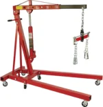 Strongway Hydraulic Engine Hoist with Load Leveler ?C 2-Ton Capacity,1in.-82 5/8in. Lift Range