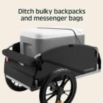 Retrospec Cargo Bike Trailer with Folding Frame & Weather Resistant Fabric