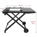 BSARTE METAL Collapsible Grill Stand Fits Ninja Outdoor XSKSTAND