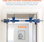 6 Piece Indoor Doorway Gym Set for Kids ÿ Indoor Swing for Kids Includes Kids Swing Chair,Rings,Hanging Trapeze,Ladder,Swinging Rope & Pullup Bar